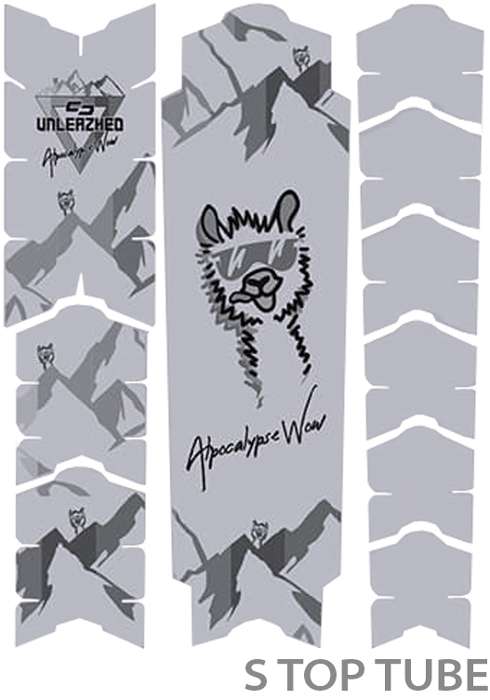 Película protectora de marco antiarañazos Unleazhed - alpocalypse alpine rose Samerberg negro mate