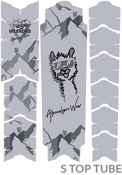 Pellicola protettiva per telaio antigraffio Unleazhed - Alpocalypse Alpine Rose Samerberg nero opaco