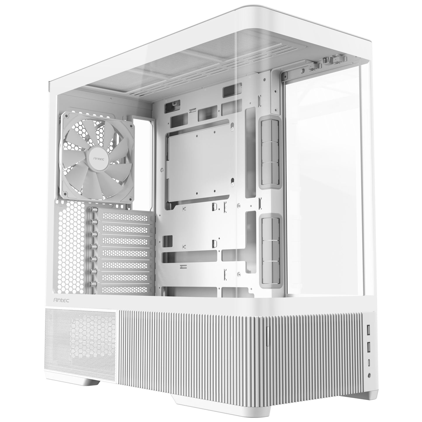 Carcasa de torre midi Antec c6 curve air (blanco | 2x USB-A | 1x USB-C | vidrio templado)