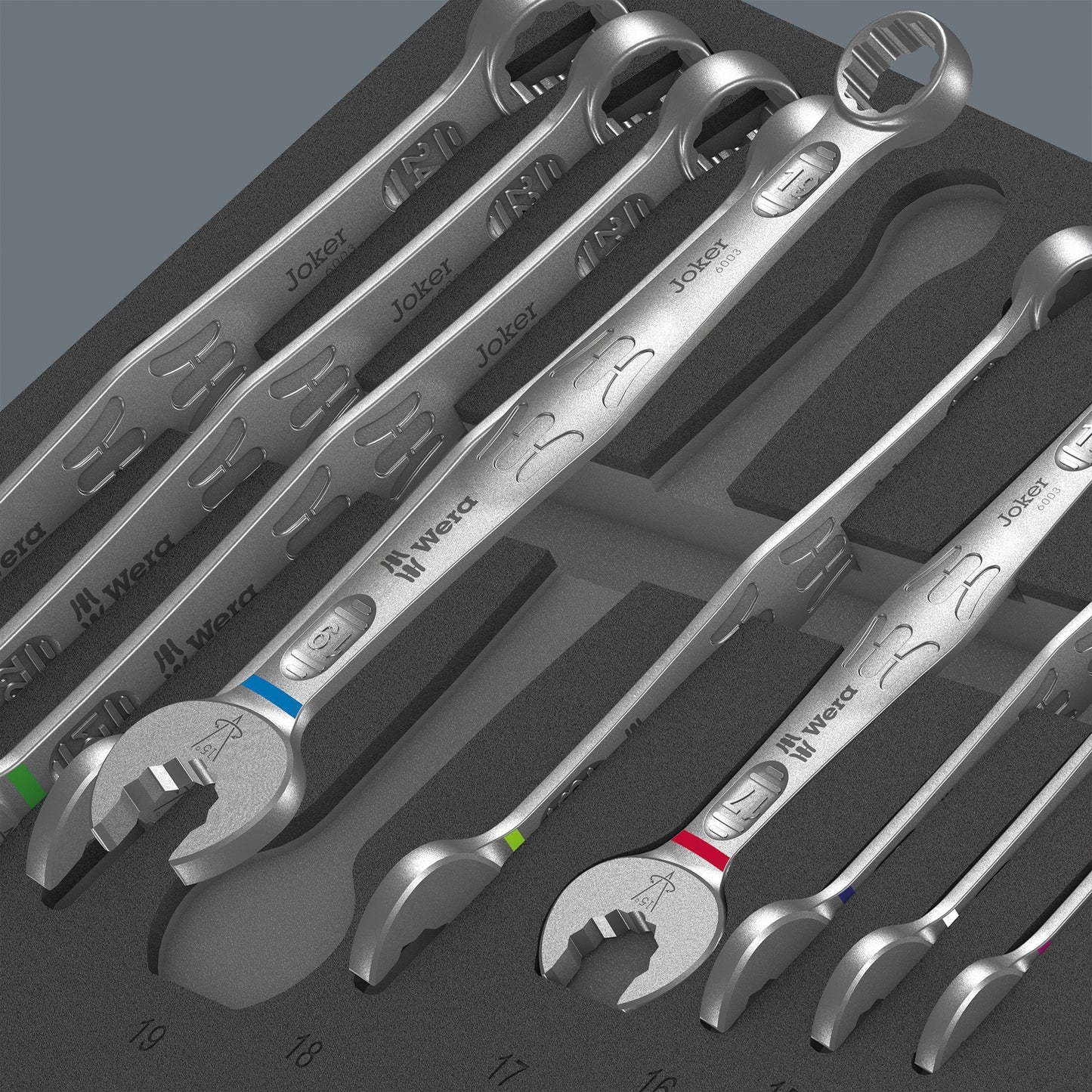 WERA 9731 Inserto de espuma con 6003 Joker Set 1
