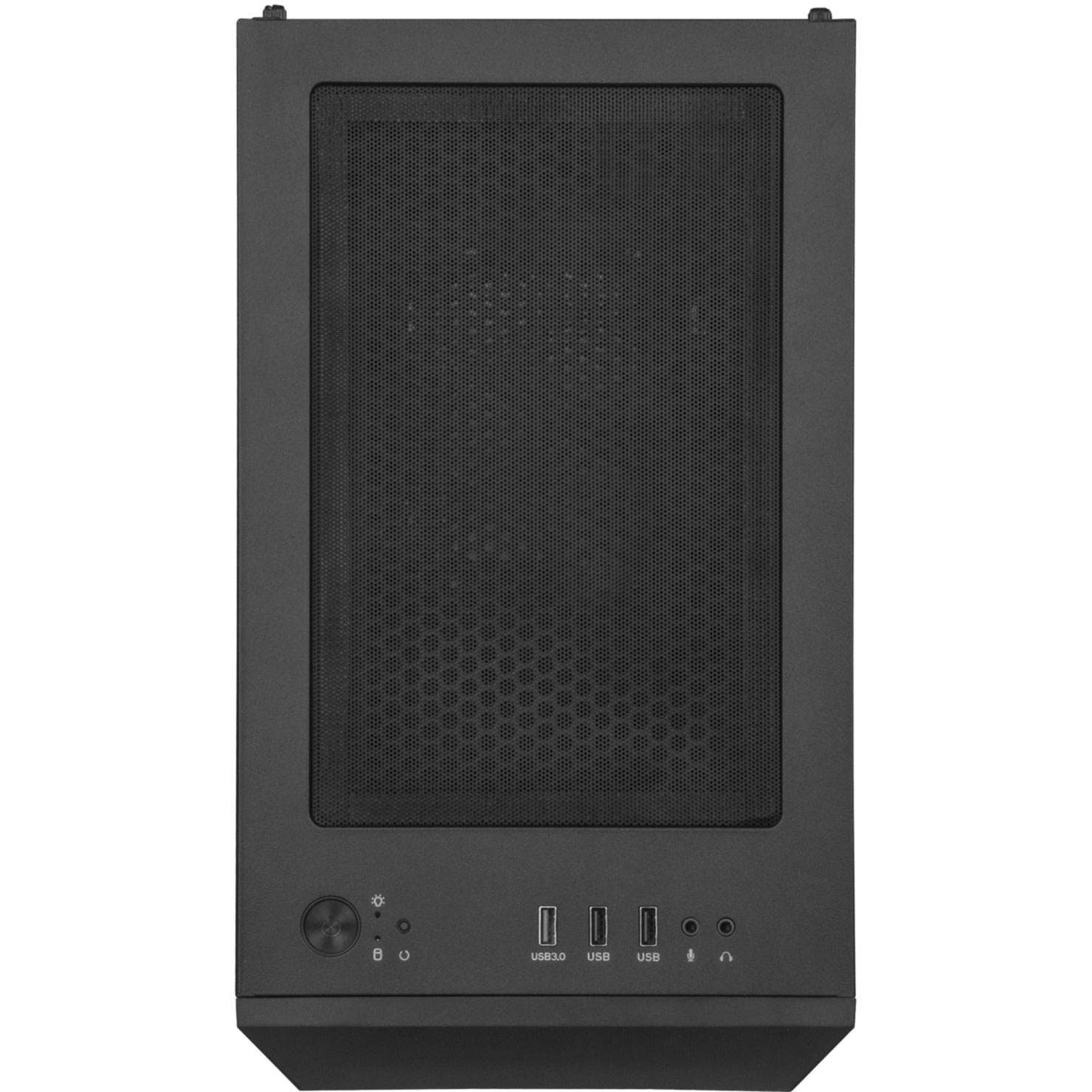 Silverstone sst-fah1mb-pro midi tower behuizing (zwart | 3x usb-a | rgb | tempered glass)