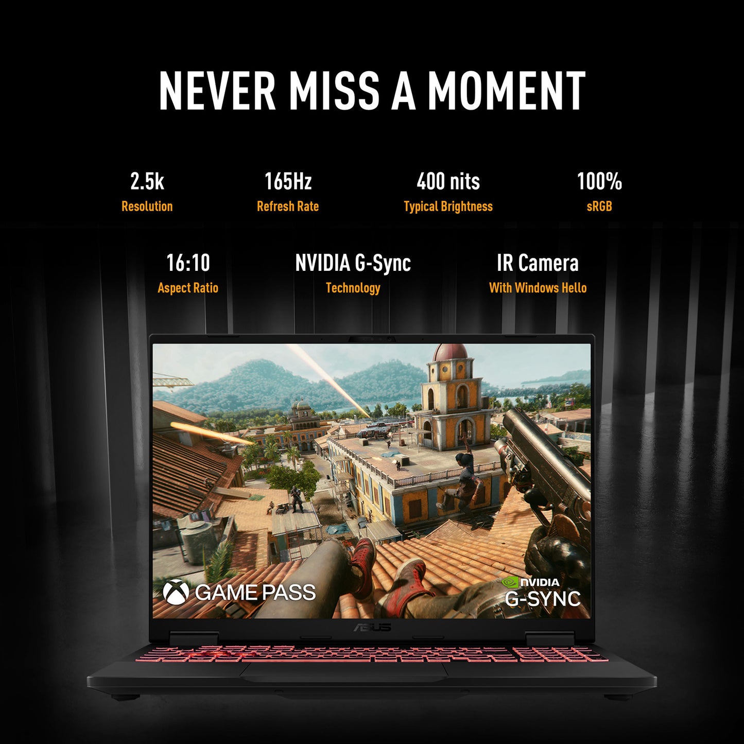 Asus tuf gaming a16 fa608um-rv231w 16 laptop da gioco (nero grigio | r7 260 | rtx 5060 | 16 GB | SSD da 512 GB)