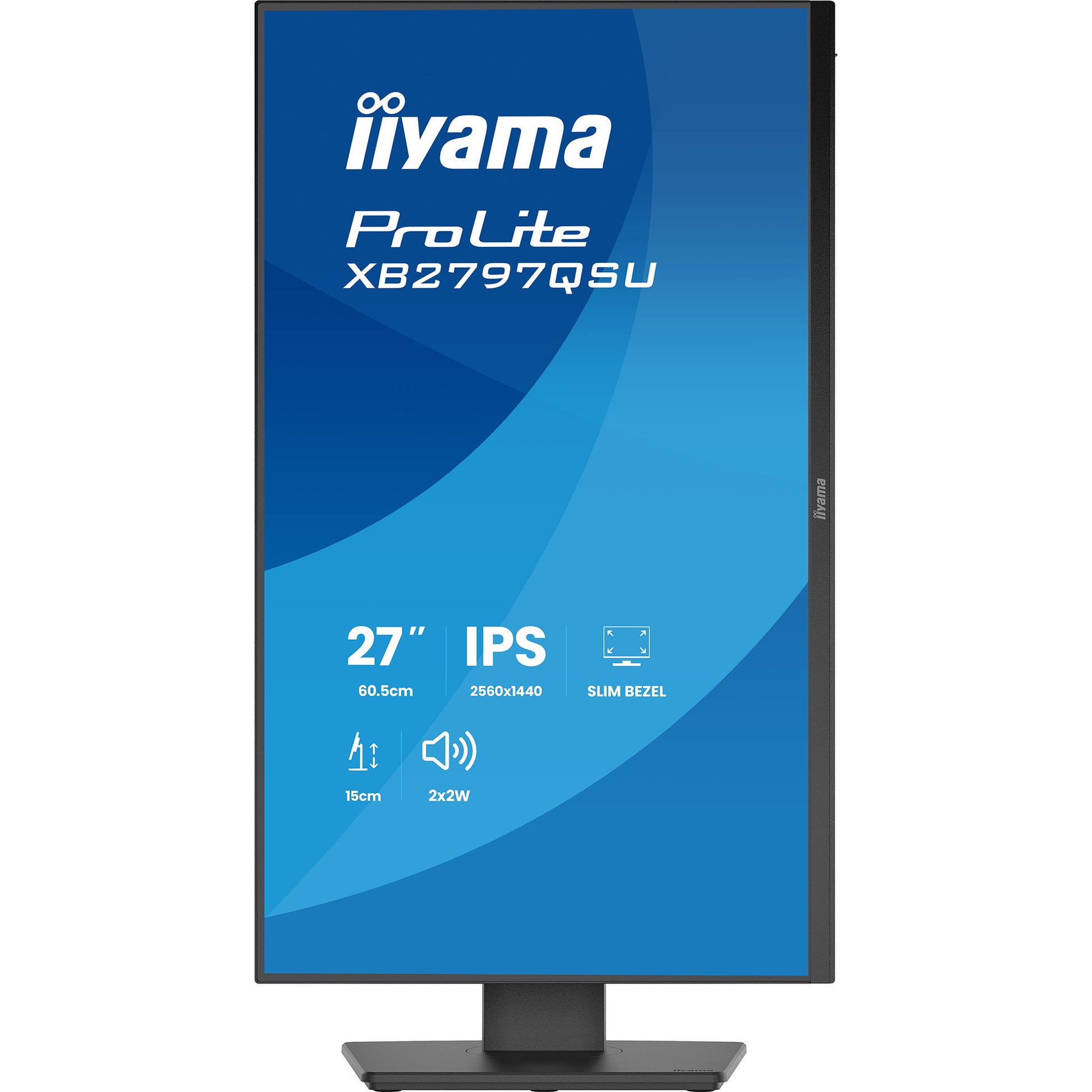 Monitor Iiyama prolite xb2797qsu-b1 27 (negro (mate), HDMI, display port, USB, audio)