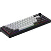 Hator skyfall pro wireless, tastiera da gioco (nera, layout americano, hator aurum vanilla silenzioso, 65%, rgb, double-shot pbt, hot-swap, bluetooth usb-c da 2,4 ghz)