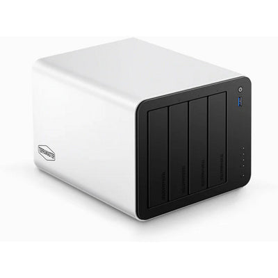 Terramaster f4-425 plus nas (wit, 2x 5gbe, hdmi, usb)