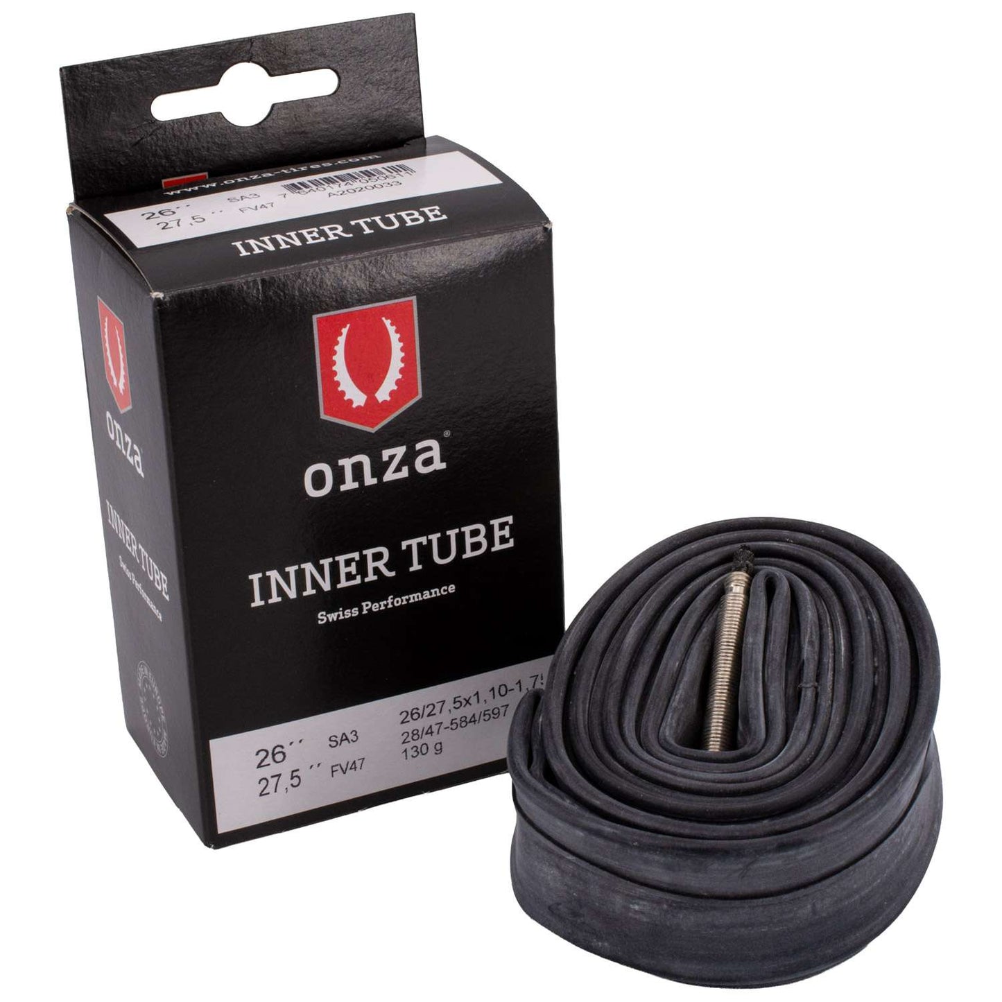 Cámara de aire Onza sa3 26 27,5x1,10-1,75 sv47