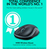 Mouse wireless Logitech m185 (blu, vendita al dettaglio)