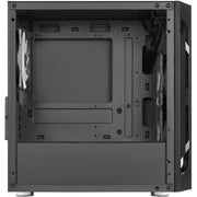 Silverstone sst-fah1mb-pro midi tower behuizing (zwart | 3x usb-a | rgb | tempered glass) - afbeelding 8