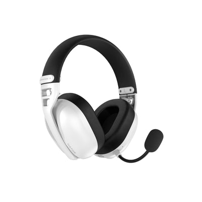 Cuffie da gioco over-ear wireless Hator Hyperpunk 3 (bianche, bluetooth 5.4 USB-C da 2,4 GHz)