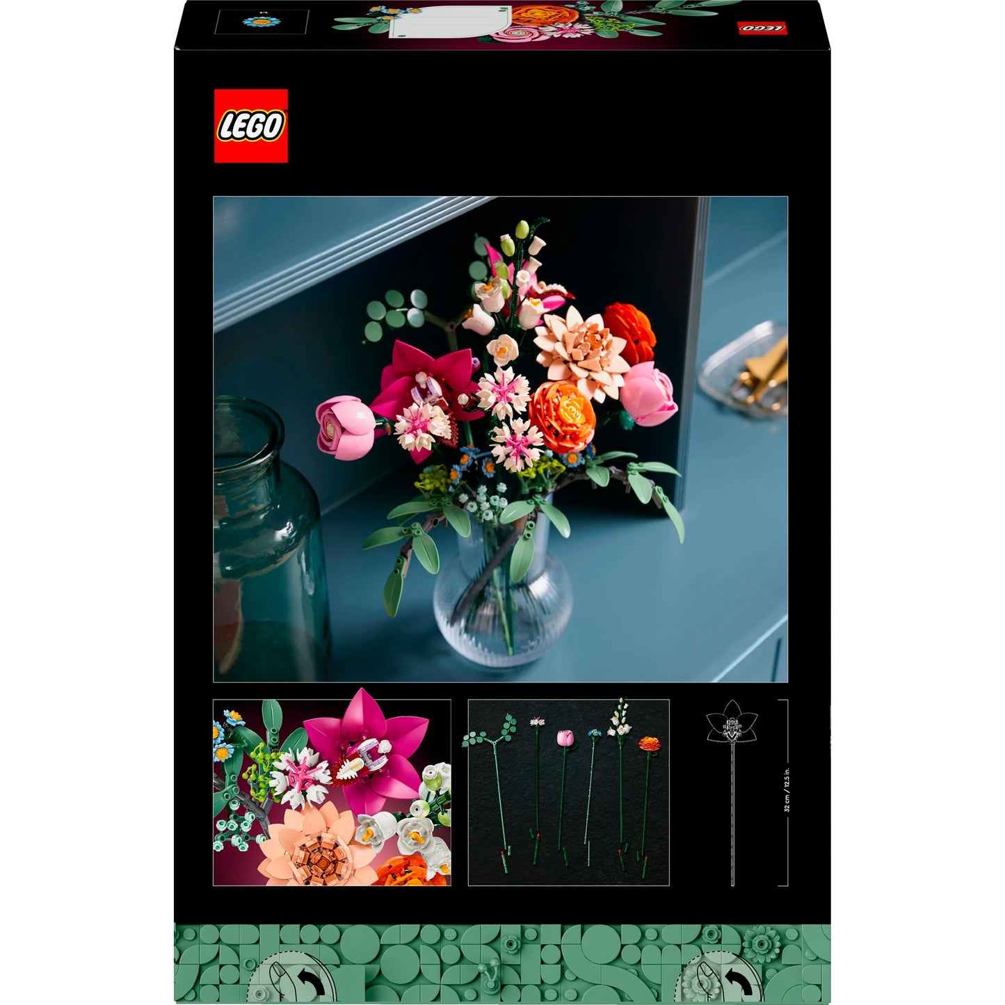 Bouquet rosa Lego Lego Botanicals 10342