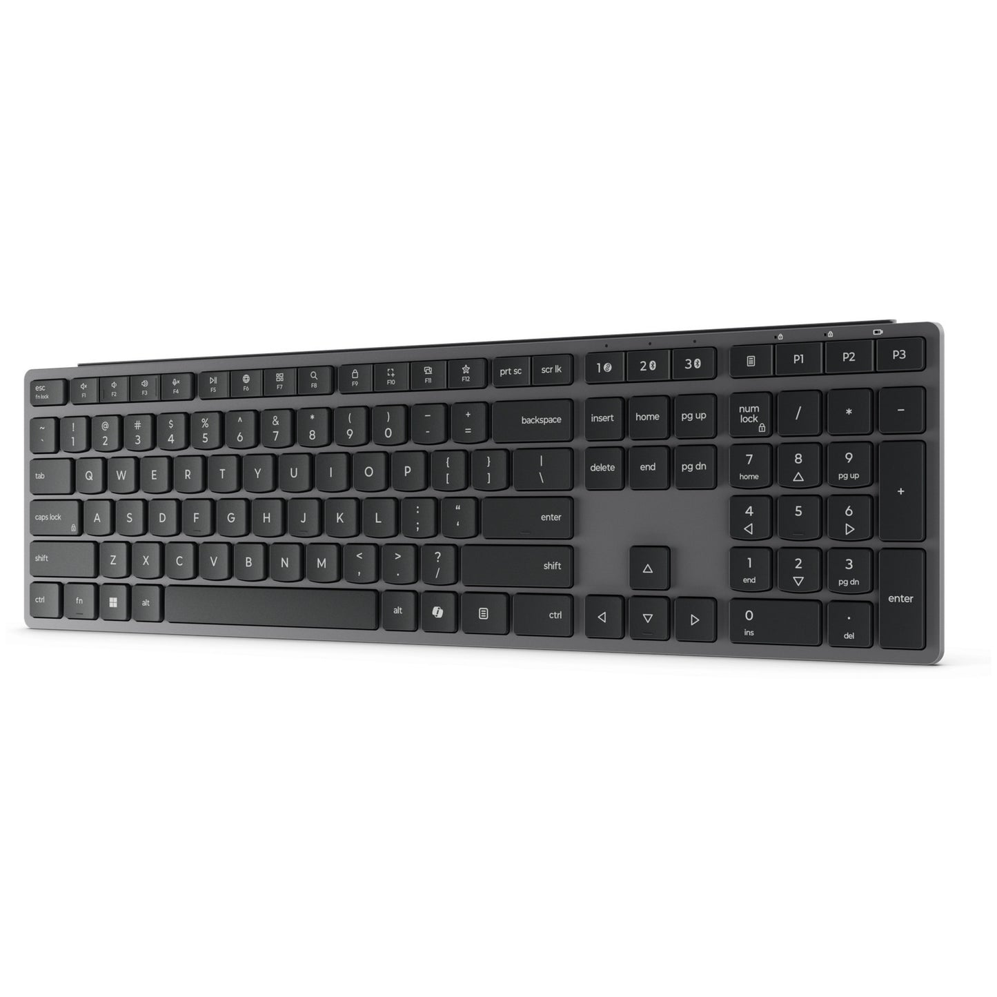 Lenovo 700 moderno teclado inalámbrico multidispositivo-conjunto de escritorio us euro103p (gris, 100%, 2,4 GHz, Bluetooth)