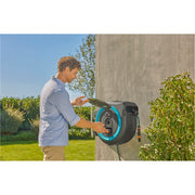 Gardena 35 m wand-slangenbox powerroll xl slanghaspel (grijs turquoise, 35 meter, accu en oplader niet inbegrepen, power for all alliance) - afbeelding 8