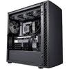Silverstone seta q1 midi tower behuizing (zwart | 2x usb-a | 1x usb-c)