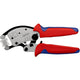Knipex twistor 16 zelfinstellende krimptang voor adereindhulzen (rood blauw, met draaibare krimpkop)