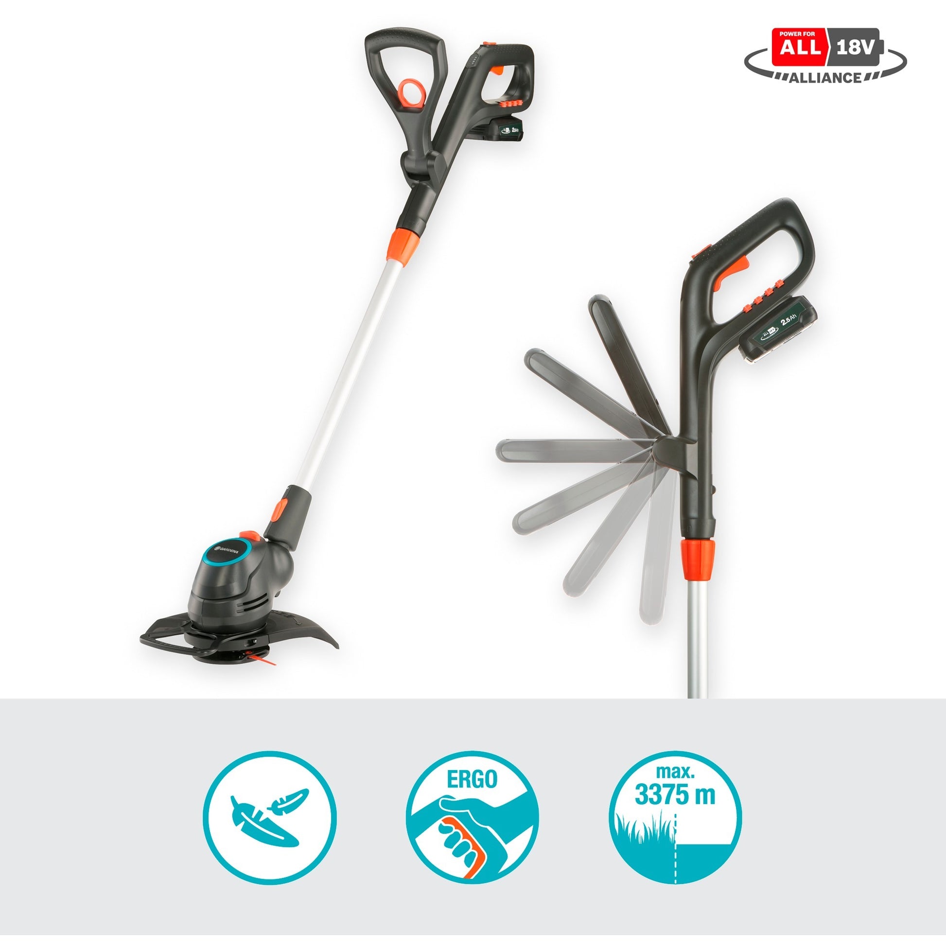 Gardena Comfortcut 23 18V P4A Set