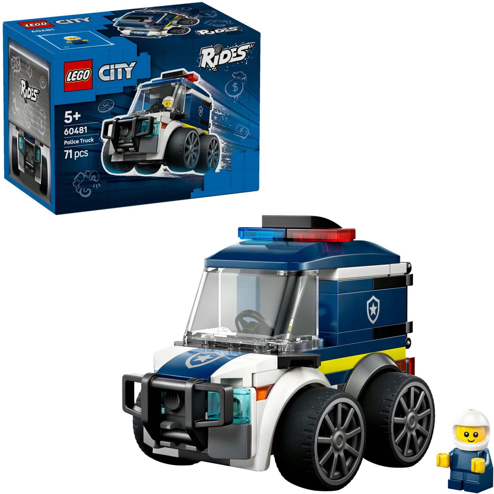 Lego City Brick Rides 60481 veicoli auto della polizia | 2 pezzi