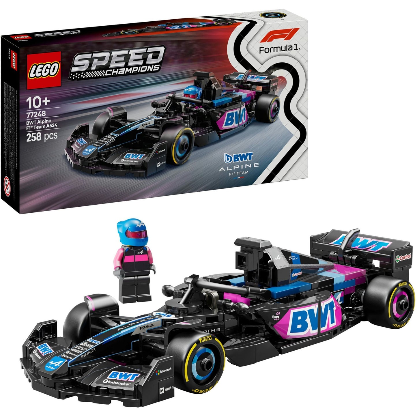 Lego speed champions 77248 bwt alpine f1 team a524 racewagen
