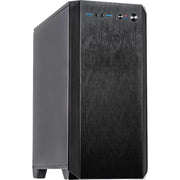 Inter-tech h-606 mini tower behuizing (zwart | 2x usb-a) - afbeelding 1