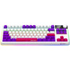 Lorgar kbp70tklw, tastiera da gioco (bianca, layout us, logar tossico viola, tkl, rgb, hot-swapable, pbt double-shot, bluetooth 2.4ghz usb)