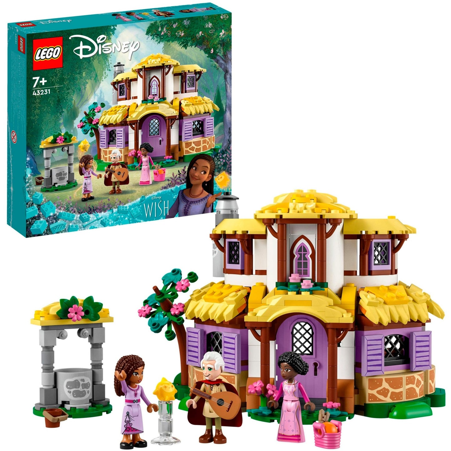 Lego Disney - Giocattolo da costruzione della casa di Asha (43231)
