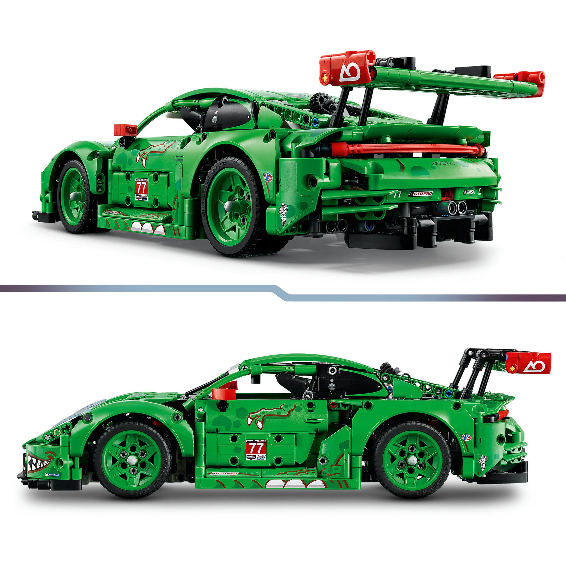 Lego technic 42224 porsche 911 gt3 r rexy ao coche de carreras