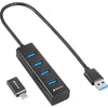 Sharkoon 4-Port USB 3.2 Gen 1 Aluminio Hub
