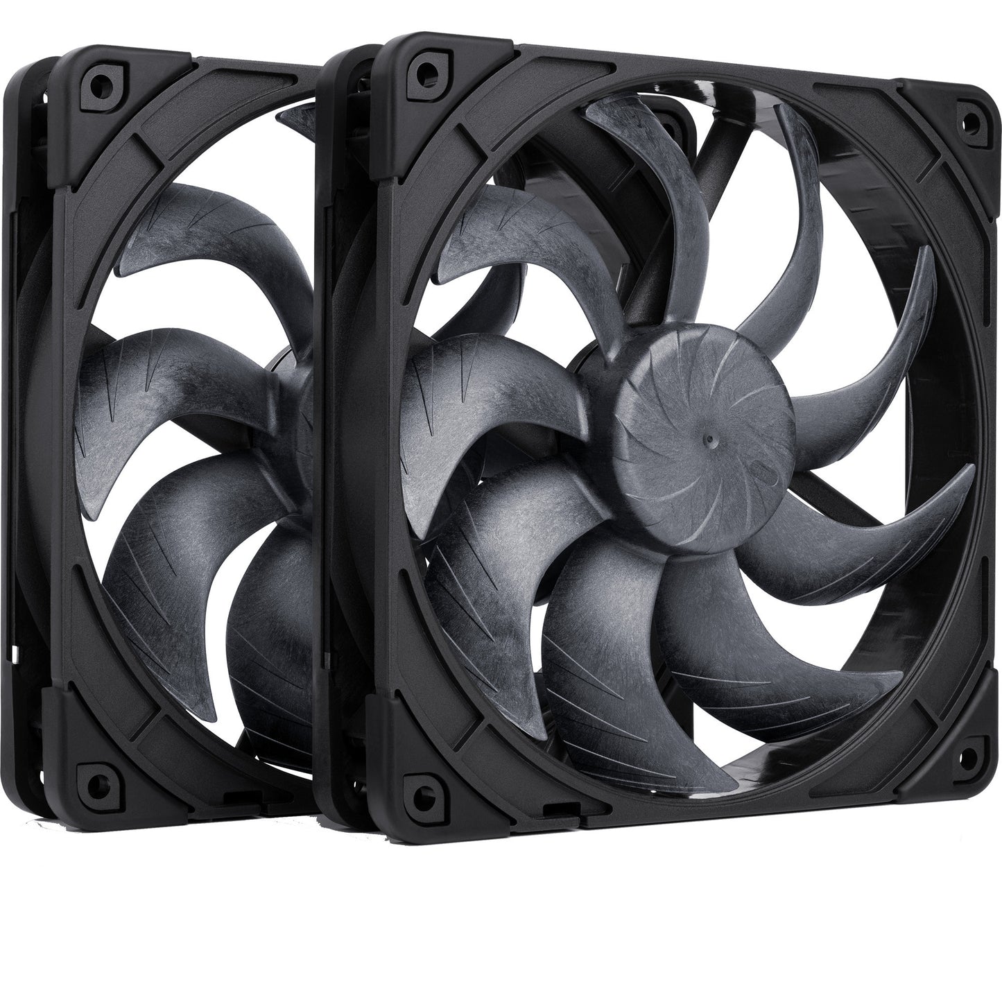 Ventole Noctua nf-a14x25 g2 pwm sx2-pp chromax.black (nero, 2 pezzi, 140 x 140 x 25 mm)