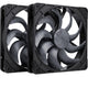 Ventole Noctua nf-a14x25 g2 pwm sx2-pp chromax.black (nero, 2 pezzi, 140 x 140 x 25 mm)