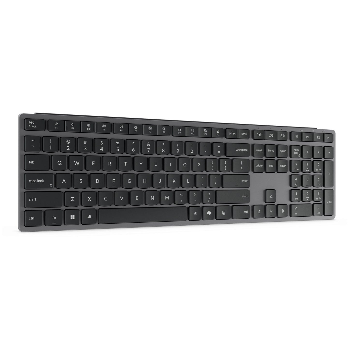 Lenovo 700 moderno teclado inalámbrico multidispositivo-conjunto de escritorio us euro103p (gris, 100%, 2,4 GHz, Bluetooth)
