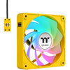 Thermaltake ct120 ex reverse argb sync ventola di raffreddamento per PC bumblebee (pacchetto da 3 ventole) ventole per case (giallo, 3 pezzi, 120 x 120 x 25 mm, pwm)