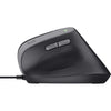 Trust bayo ii ergonomische muis (zwart, 800 dpi - 2.400 dpi)
