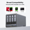 Ugreen nasync dxp4800 plus (grijs, 1x 2,5gbe, 1x 10gbe, hdmi, usb-c)