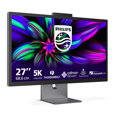 Philips brilliance 27e3u7903 monitor 27 5k uhd (grigio, hdmi, Thunderbolt 4, USB, lan, webcam)