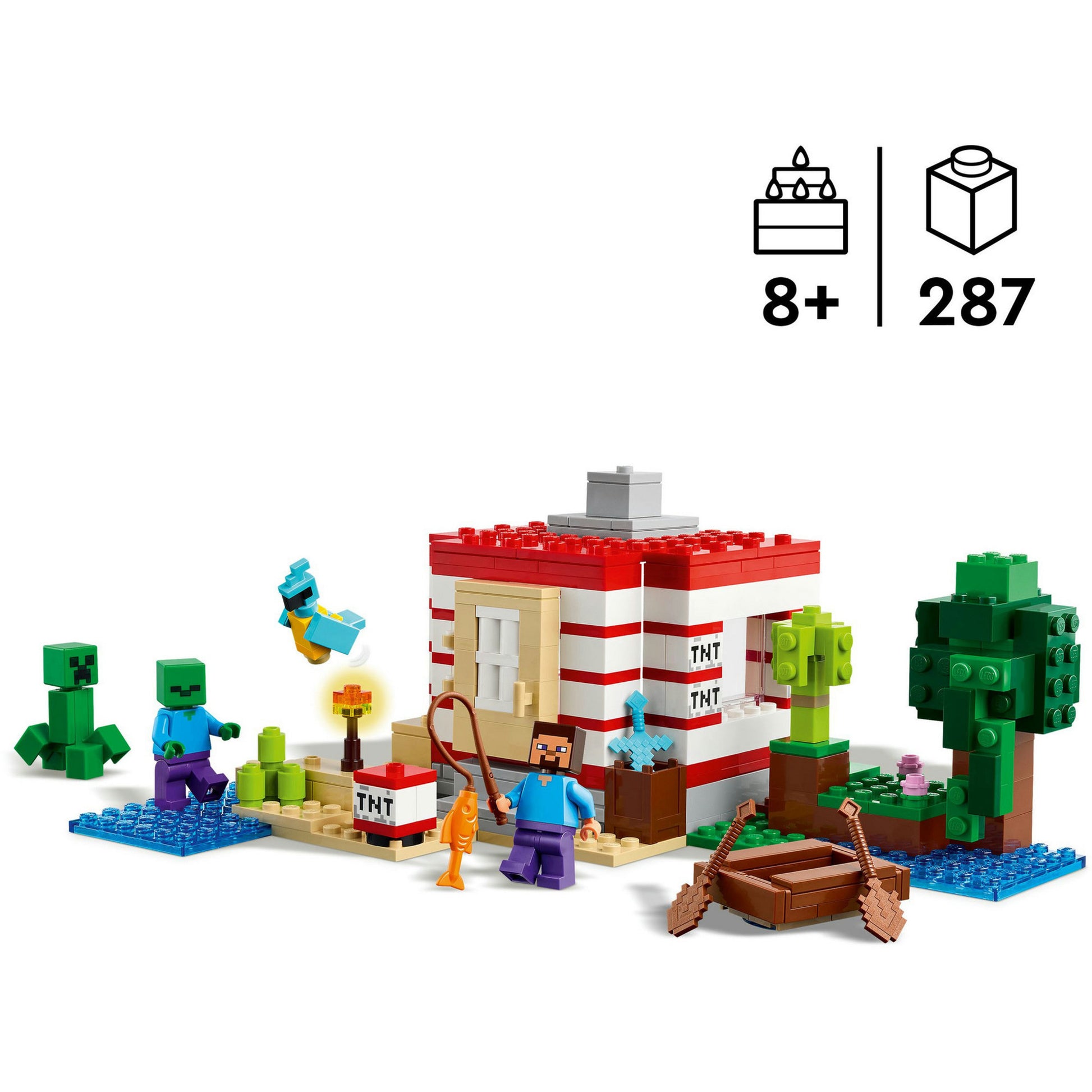 LEGO 21275 Minecraft Het Tnt Jungle House