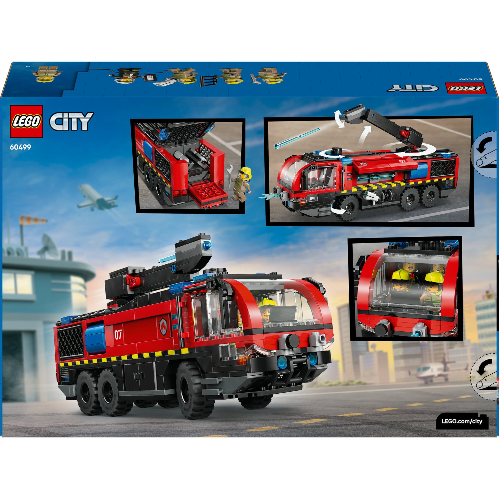 Lego city 60499 luchthaven brandweertruck