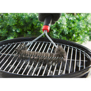Weber driezijdige reinigingsborstel grillreinigingsborstel (zwart rood, 30 cm) - afbeelding 10
