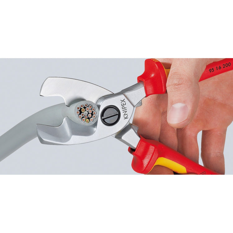 Knipex cable scissors with double cutting edges 9516200