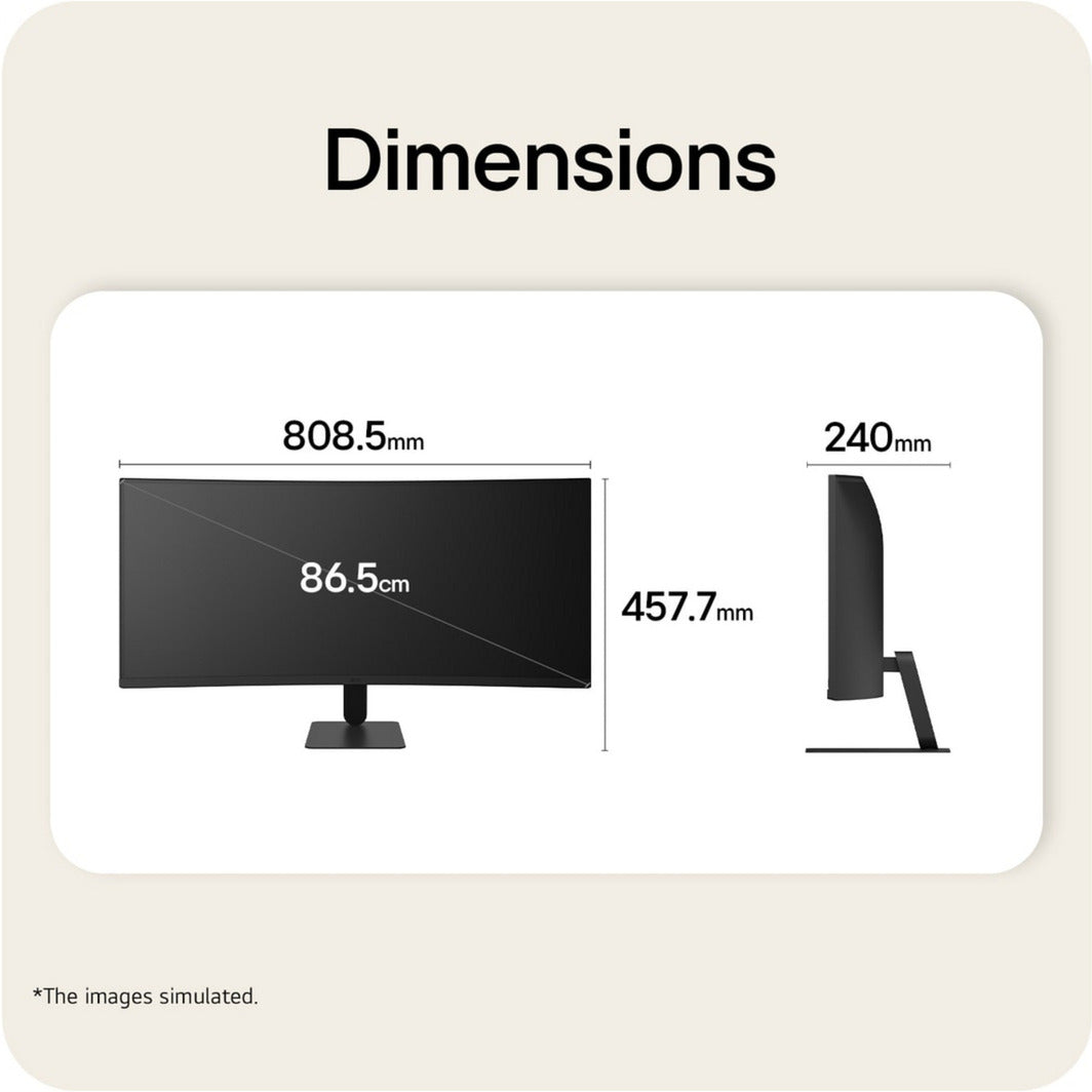 Monitor curvo LG Ultrawide 34U601B-B 34 (Nero, HDMI, DisplayPort, AMD FreeSync, 120 Hz)