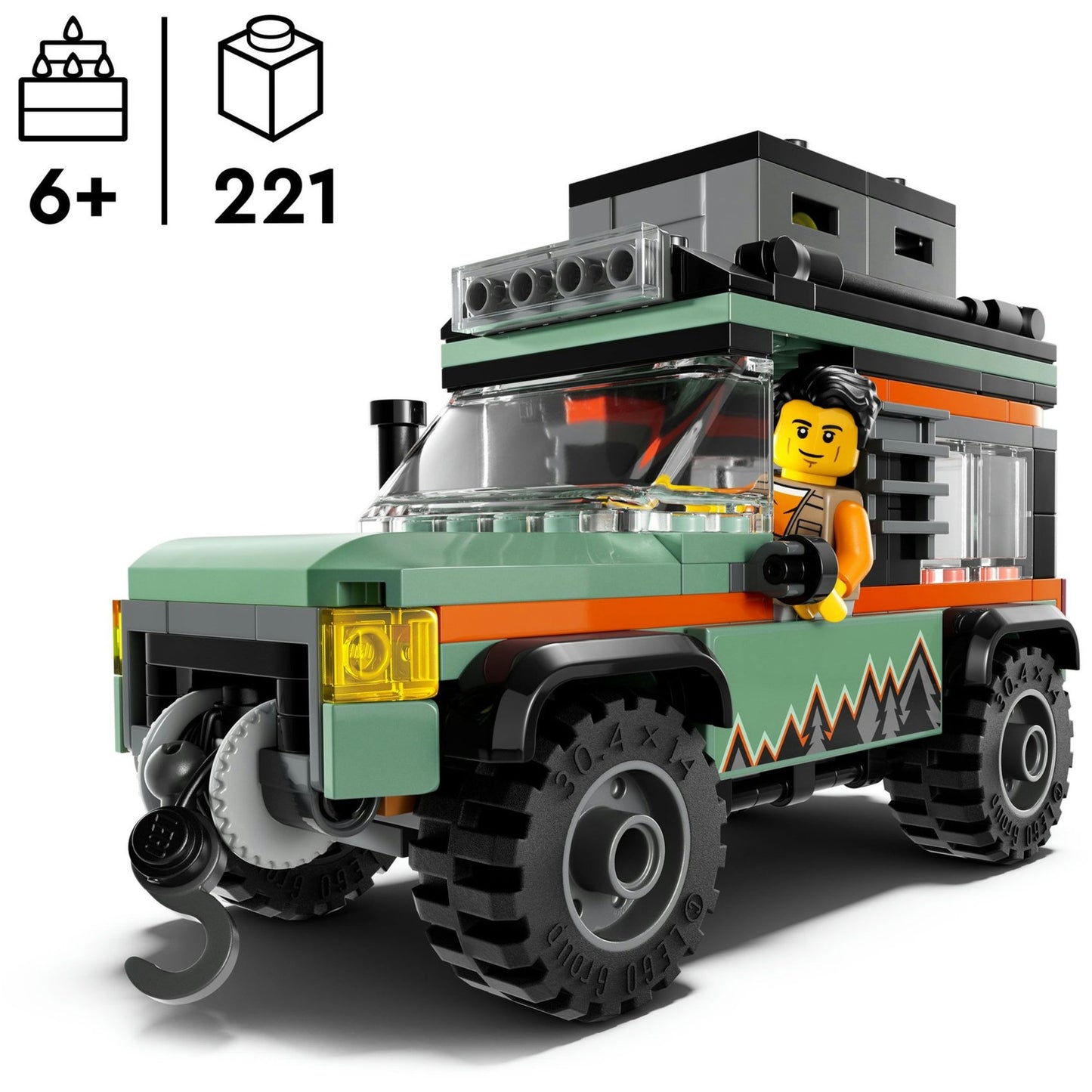 Lego Lego City 60447 4x4 SUV per le montagne