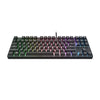 Trust GXT 864 Cada Tastiera da gioco meccanica compatta TKL, tastiera da gioco (nera, layout USA, marrone Huano, RGB)