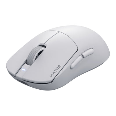 Mouse da gioco wireless Hator Quasar 3S Ultima 8K (bianco, 30.000 DPI, USB Bluetooth da 2,4 GHz)