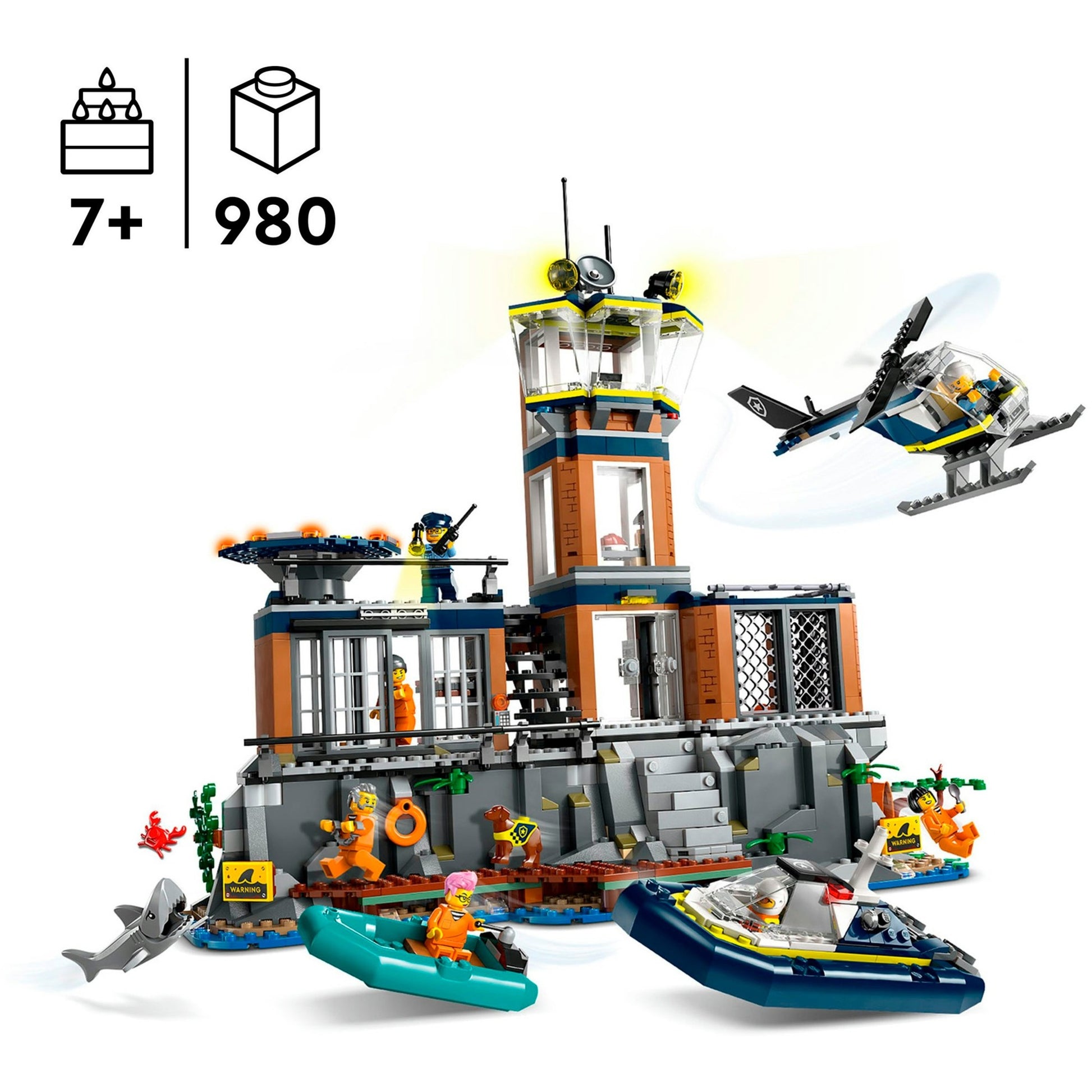 LEGO CIUDAD DE LEGO 60419 ISLANDA DE CARRIERO DE POLICÍA