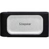 Kingston xs2000 portable 2 tb externe ssd (zilver zwart, sxs2000 2000g, usb-c 3.2 (20 gbit s))