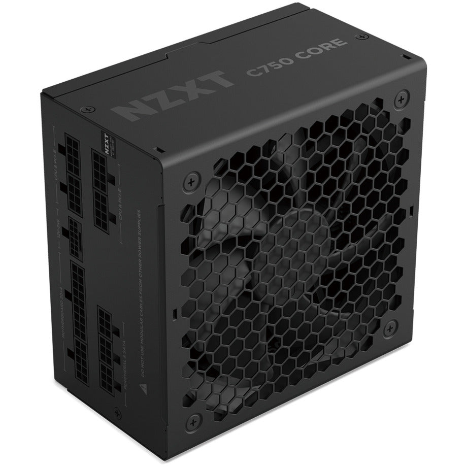 Nzxt c750 gold core modulaire 750 watt voeding (zwart, 1x 12v-2x6, 2x pcie)