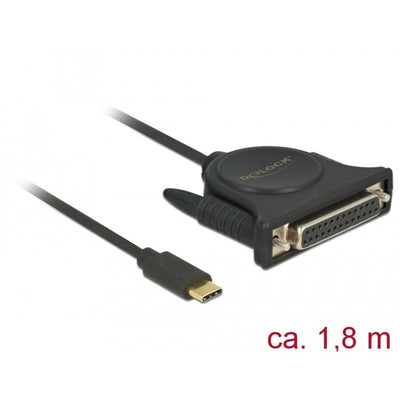Delock USB-C 2.0 Maschio> 1 x DB25 DB25