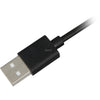 Sharkoon usb-a 2.0 - usb-c kabel (zwart, 1 meter)