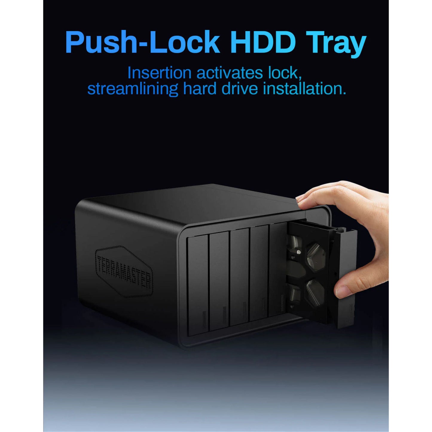 Terramaster f6-424 max nas (nero, 2x 10GBe, USB, HDMI)