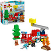 Lego Duplo Town 10473 camion dei pompieri con manichetta e vigile del fuoco
