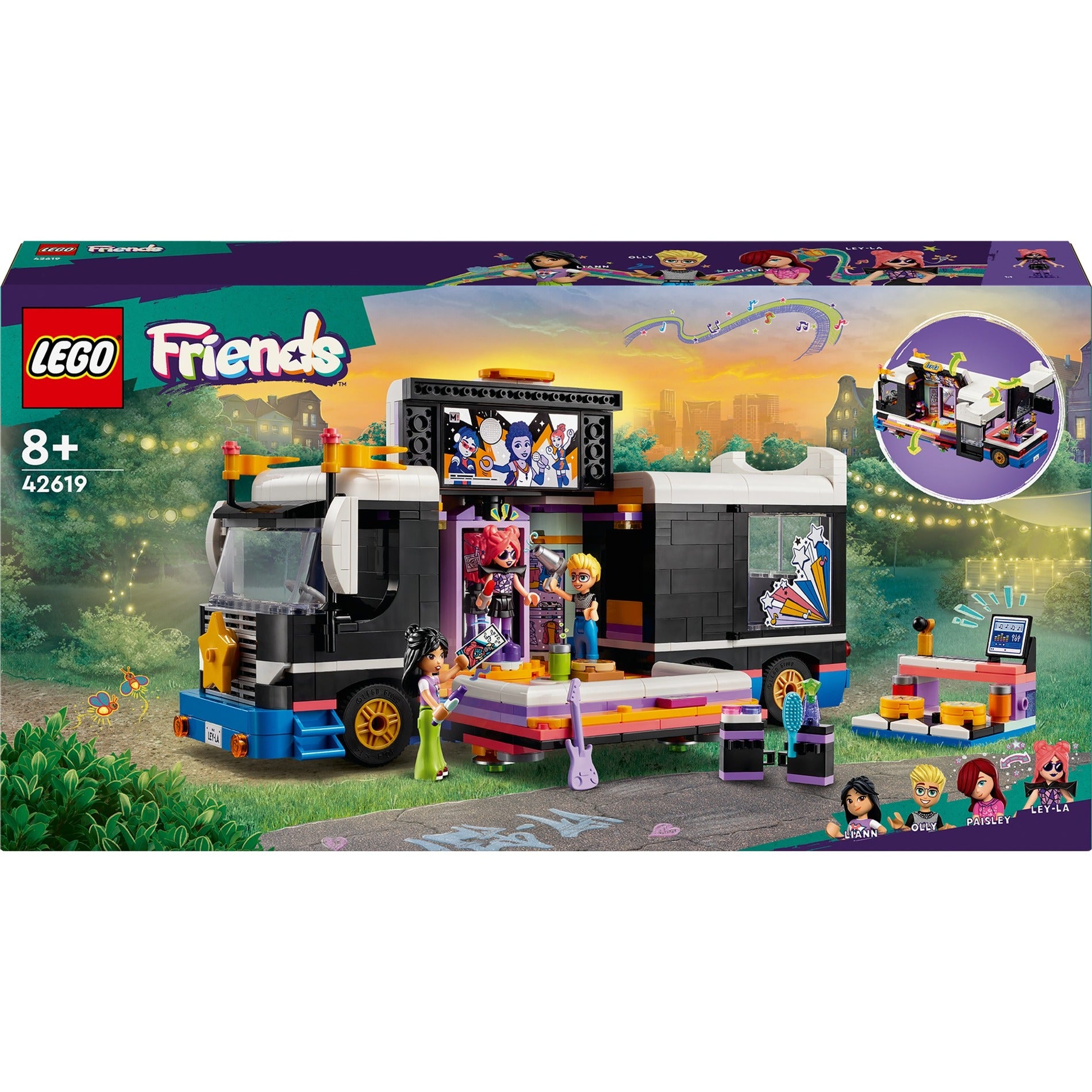 Lego LEGO Friends 42619 Autobús turístico de Popstar