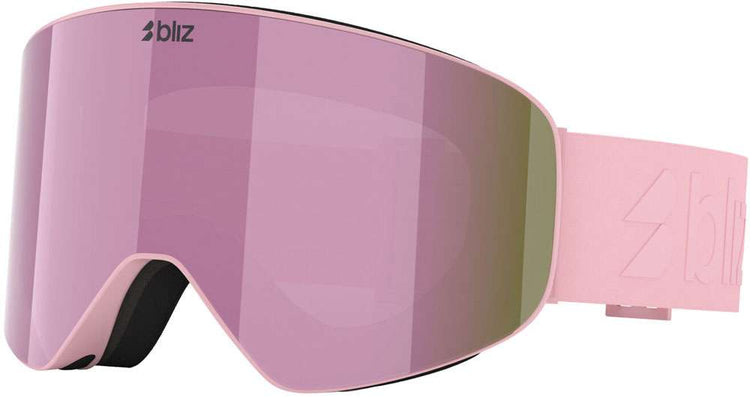 Maschera da sci multiuso Bliz flow brown w pink